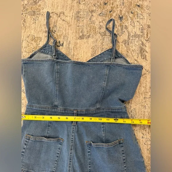 Day + Moon Denim Romper - Picture 4 of 7